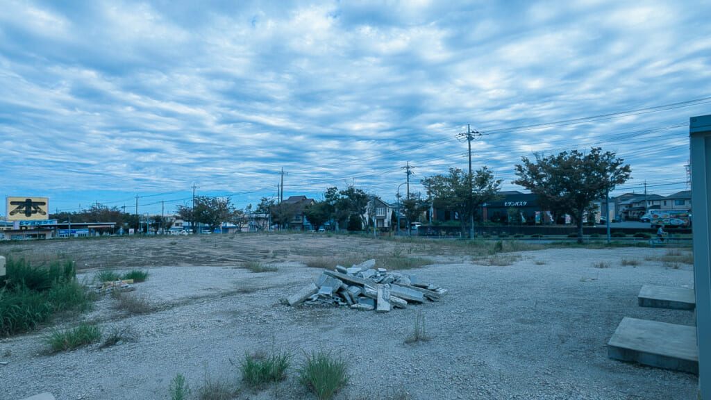 2026年10月撮影・成田市郷部のナリタヤ成田店跡地の更地 その3